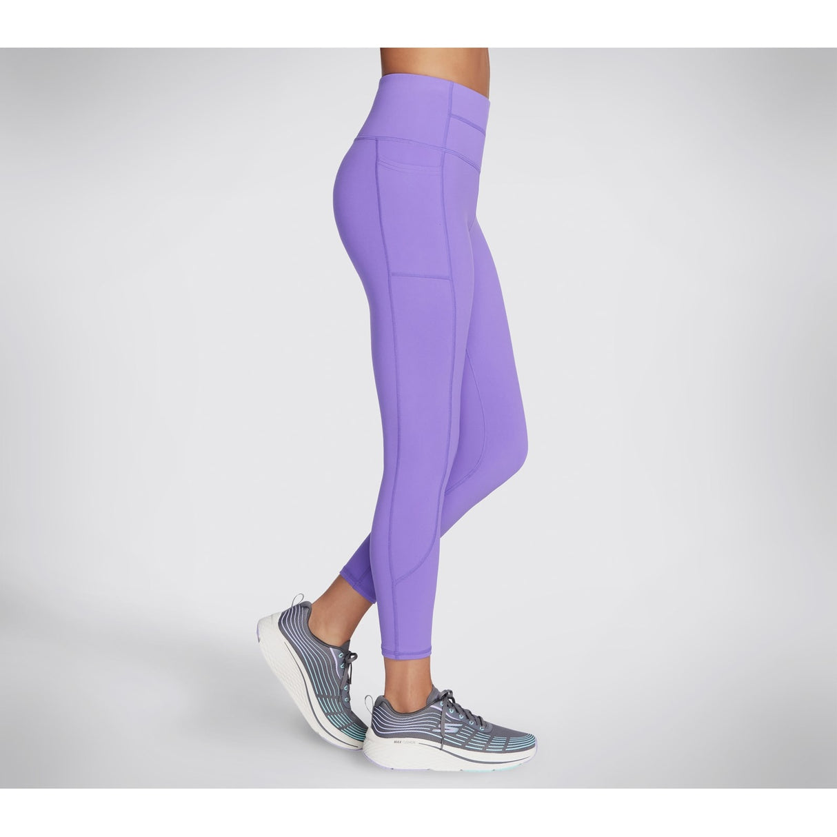 Skechers Womens GOWALK Wear High-Waisted 7/8 Legging Neon Pink/Purple