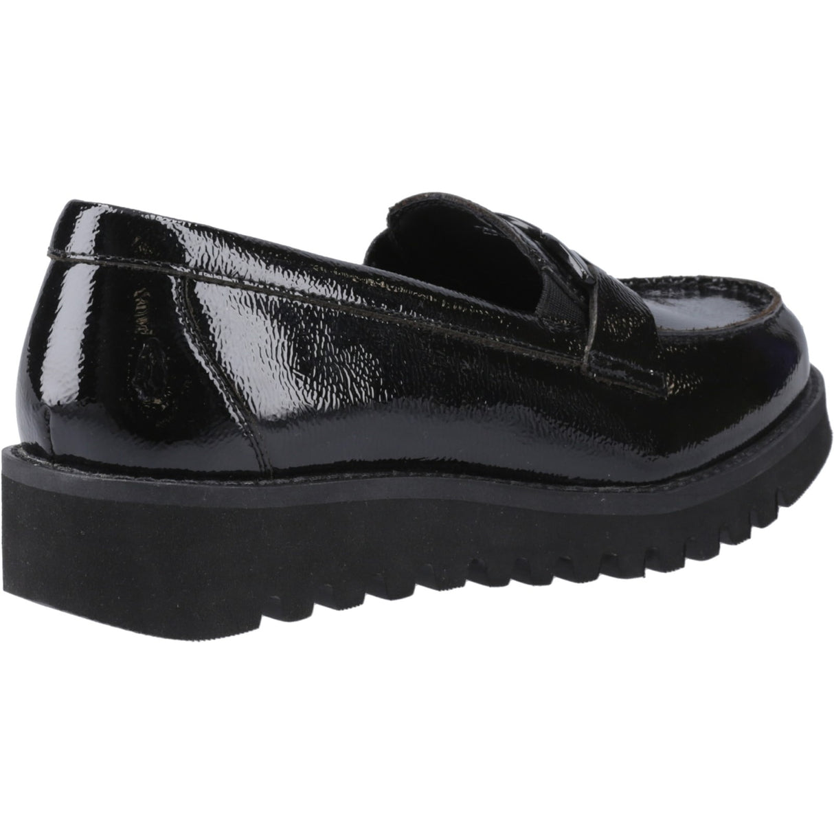 Hush Puppies Womens Francis Loafer Patent Black