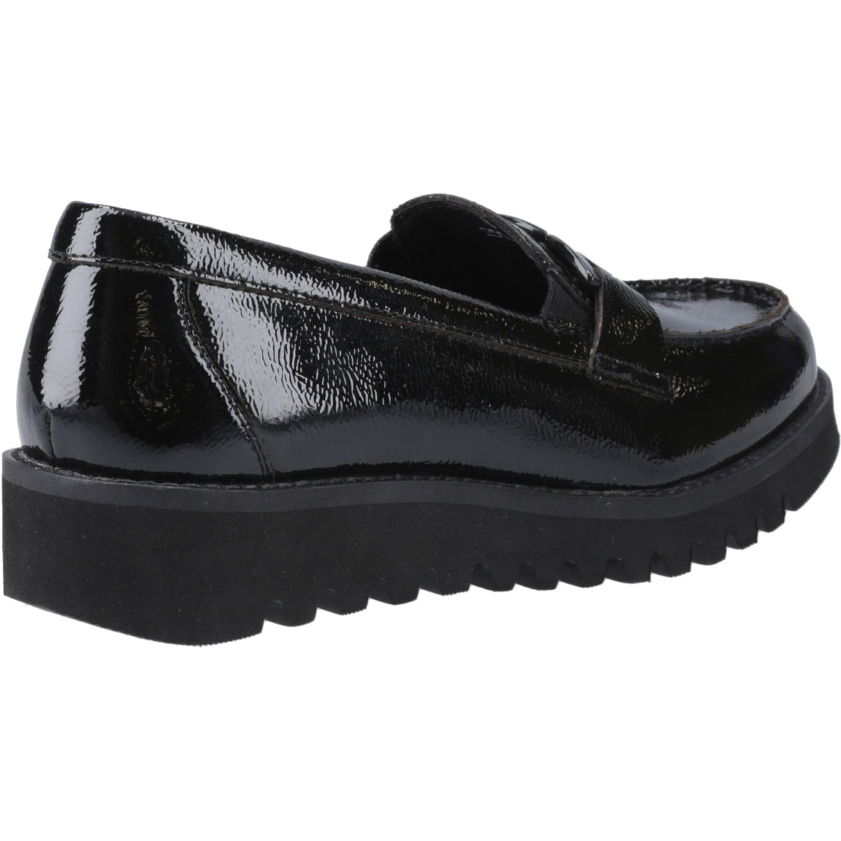 Hush Puppies Girls Francis Loafer Patent Black
