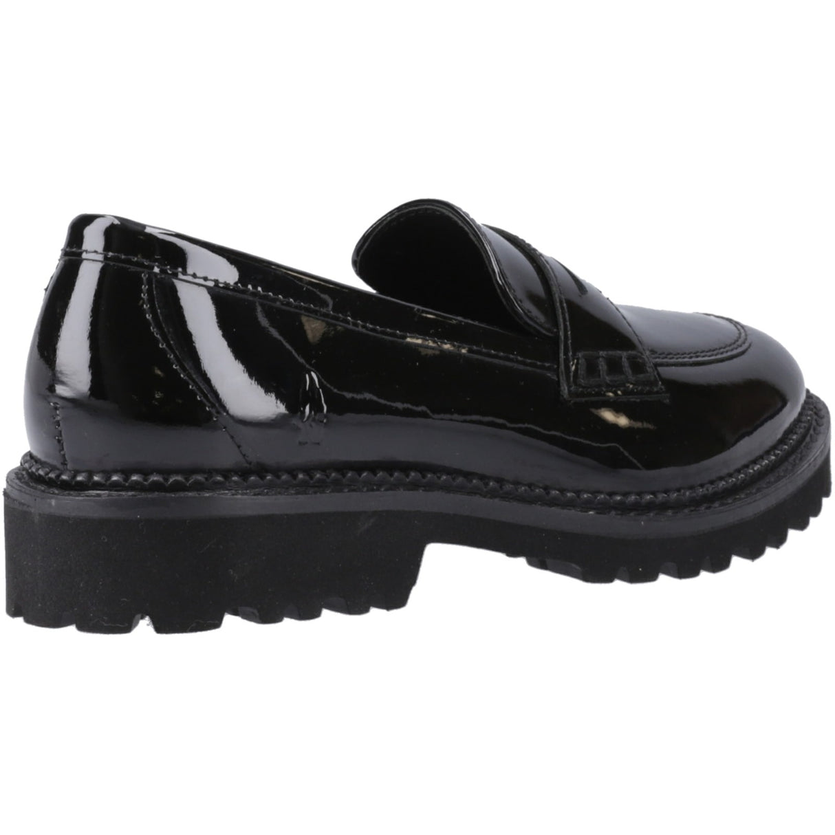 Hush Puppies Junior Girls Grazia Loafer Patent Jnr Black