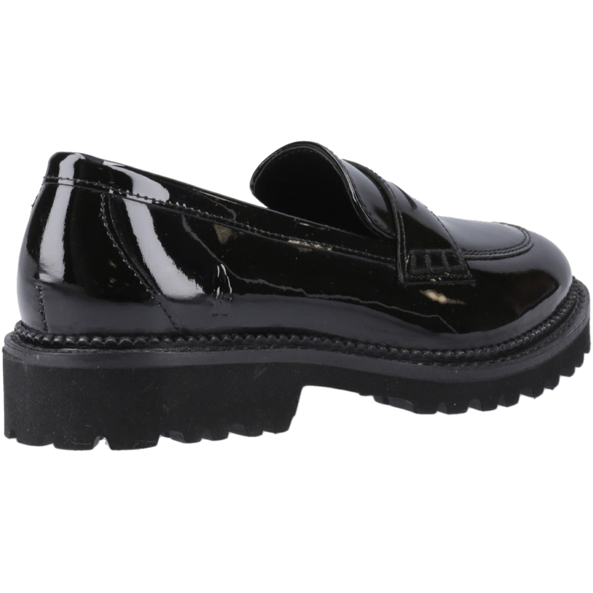 Hush Puppies Girls Grazia Loafer Patent Snr Black