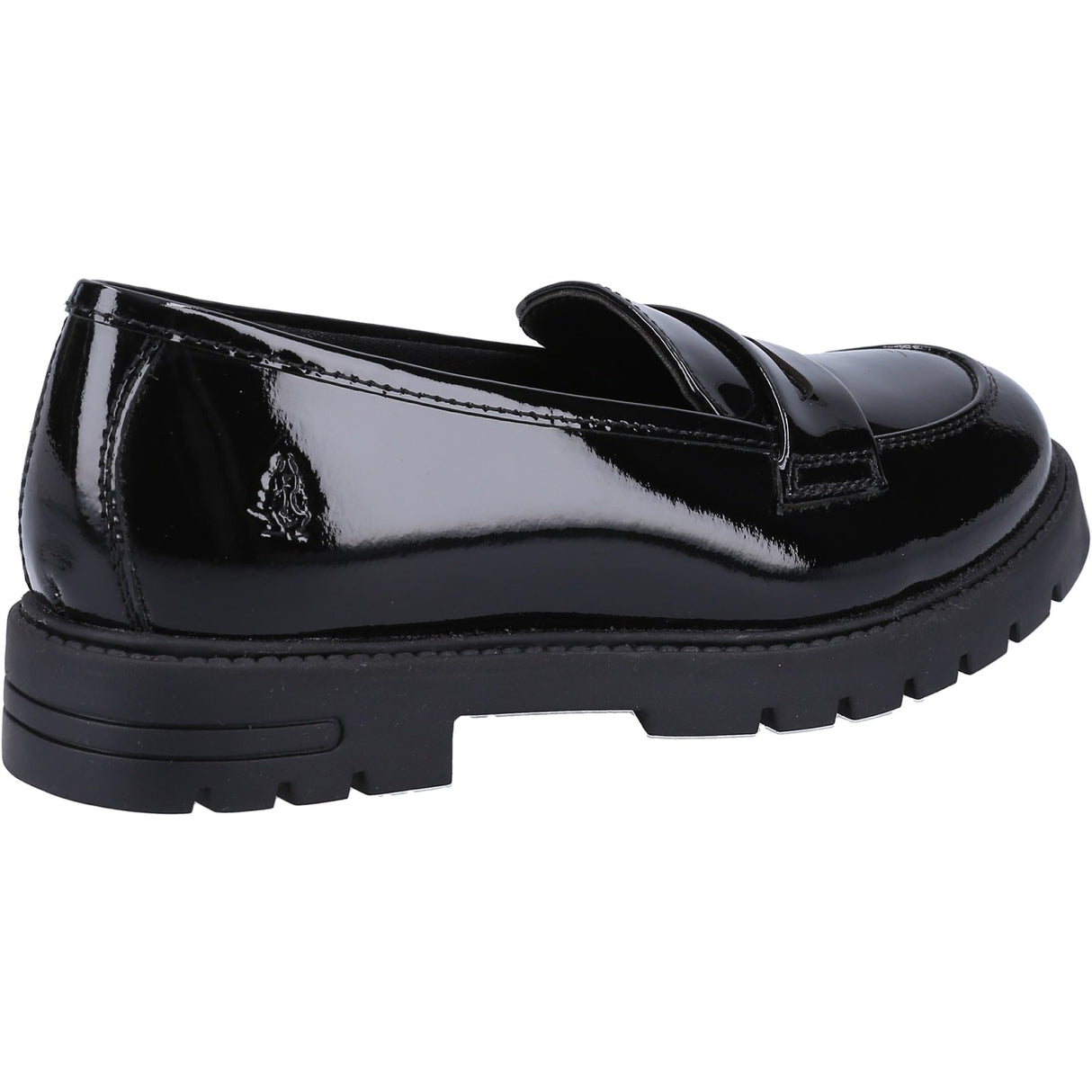 Hush Puppies Girls Hazel Patent SNR Shoe Black