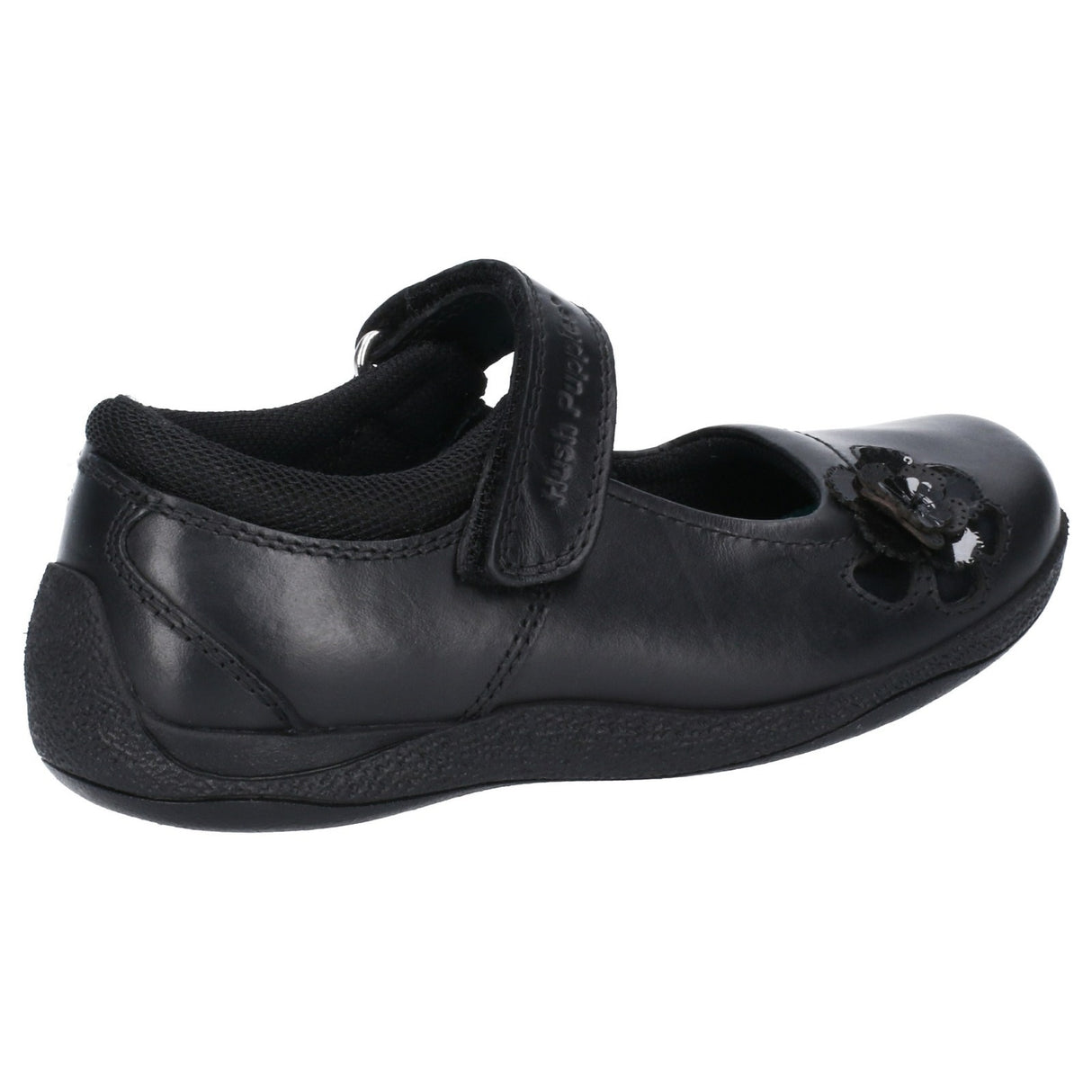 Hush Puppies Junior Girls Jessica Junior School Shoe Black