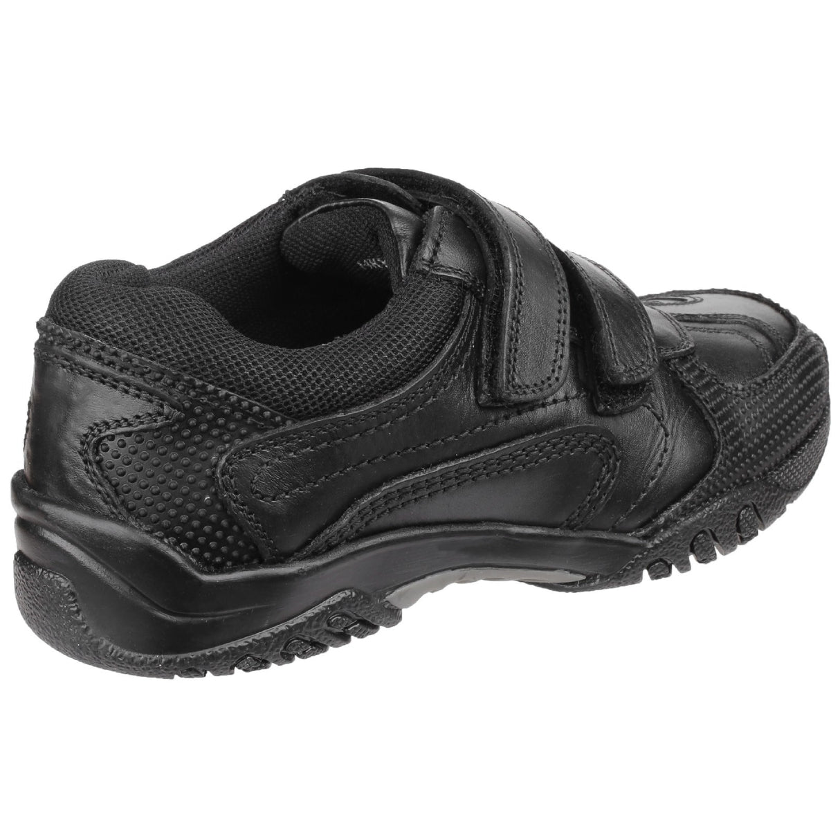Hush Puppies Junior Boys Jezza Junior School Shoe Black