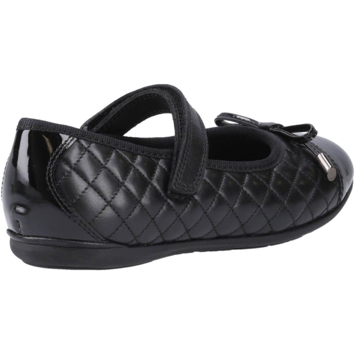 Hush Puppies Junior Girls Lottie Quilt Ballerina Jnr Black