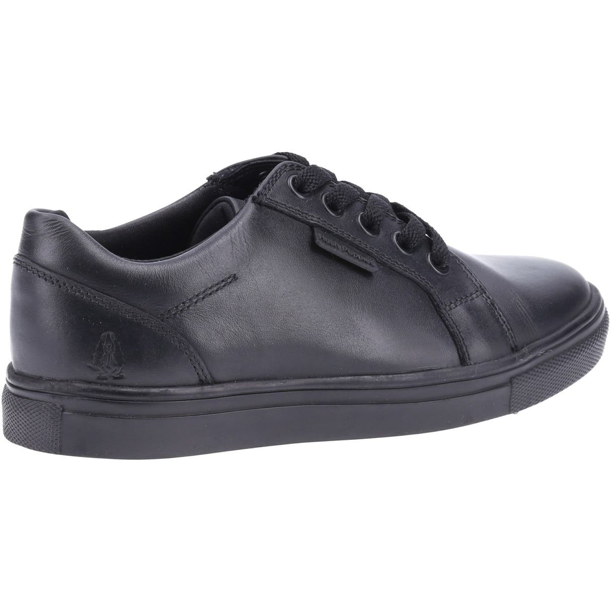 Hush Puppies Boys Sam Senior School Shoe Black