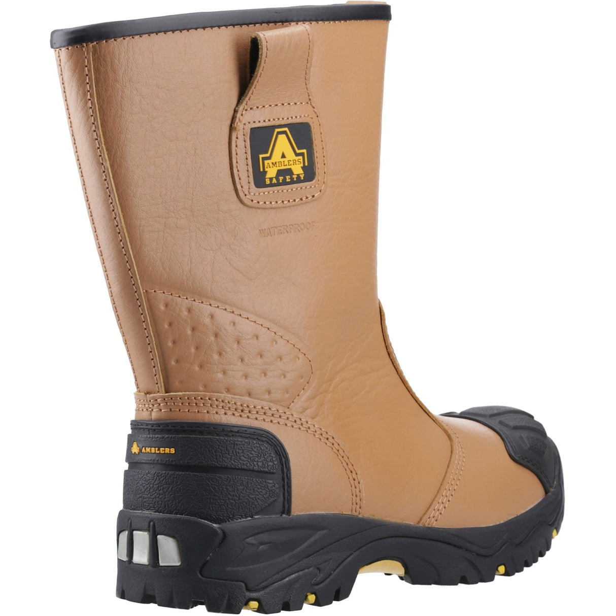 Amblers Safety Mens FS143 Waterproof pull on Safety Rigger Boot Tan