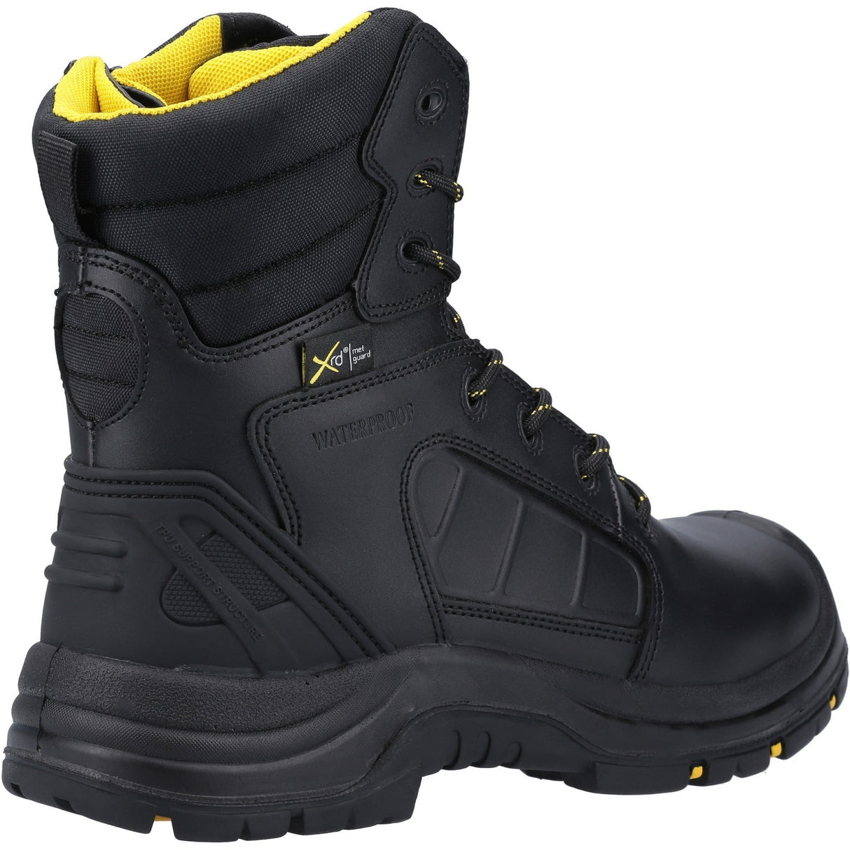 Amblers Safety Unisex AS350C Berwyn Hi-Leg Waterproof Metal Free Metatarsal Safety Boot Black