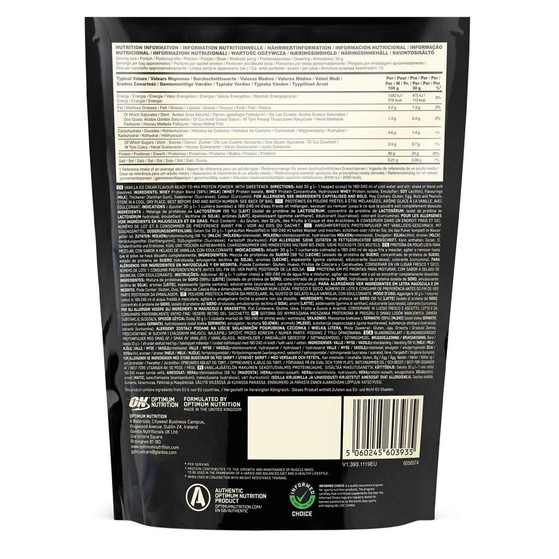 Optimum Nutrition 100% Whey Gold Standard