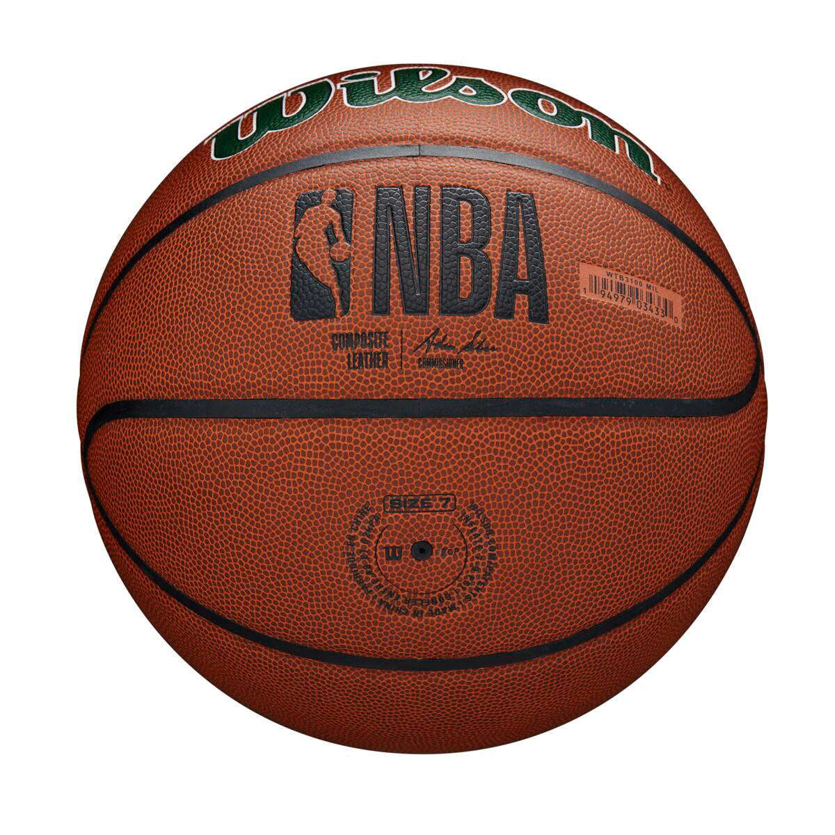 Wilson NBA Composite Bucks 7 Brown