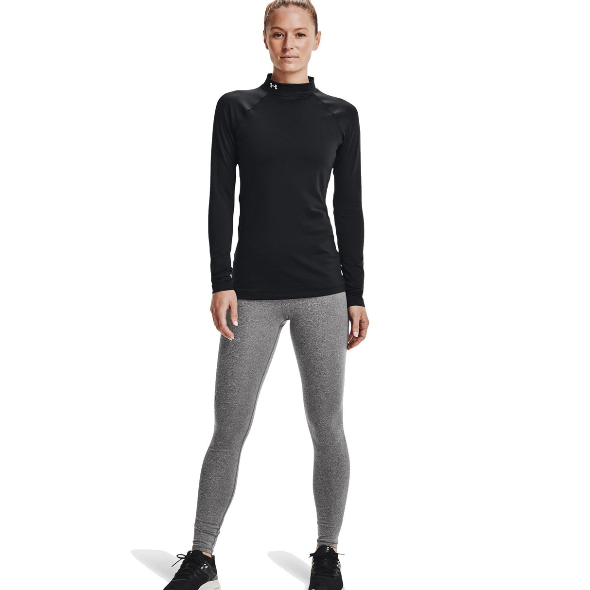 Under Armour ColdGear Authentics Mockneck Womens Top
