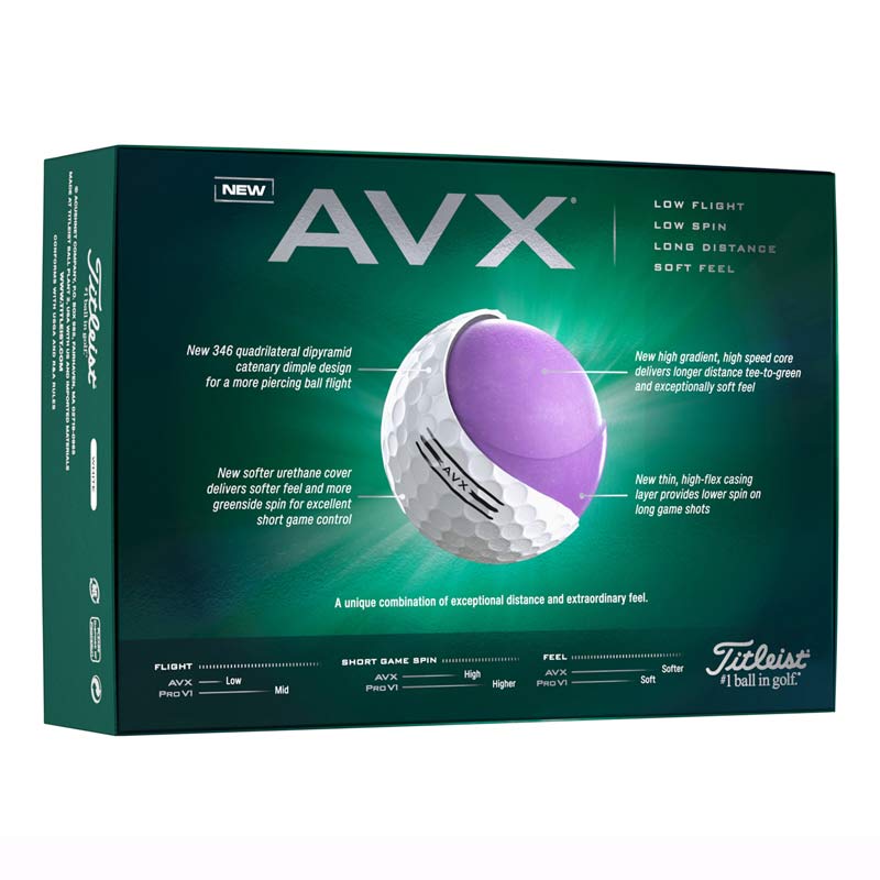 Titleist 2024 AVX Golf Balls - White