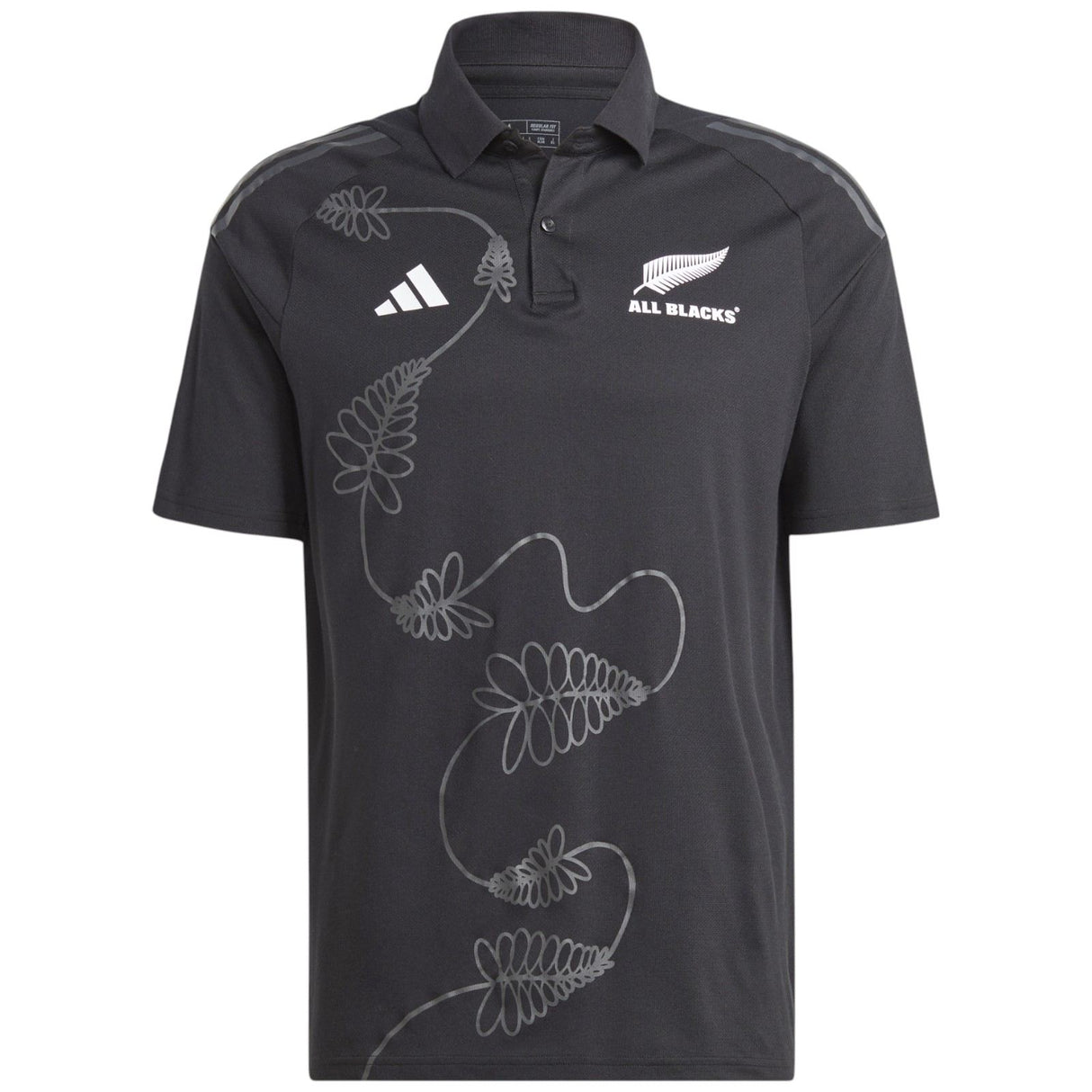 adidas All Blacks Rugby Short Sleeved Training Polo Shirt