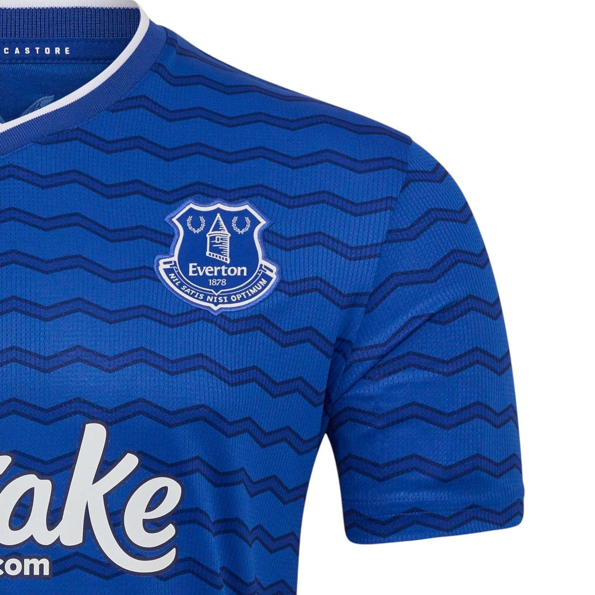 Castore Everton Football 2025/26 Mens Short Sleeved Home Jersey Close-Up Crest View