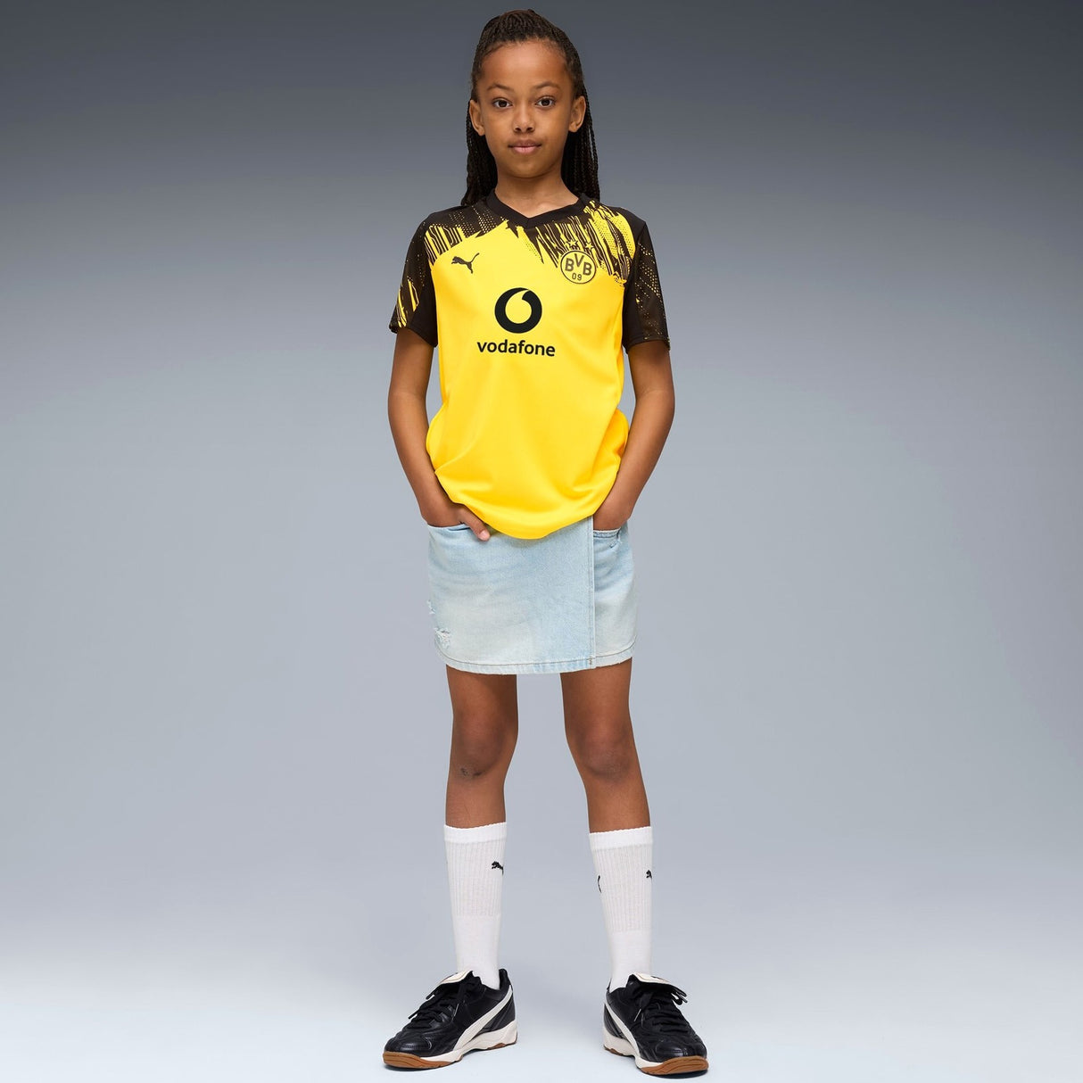 Puma BVB 25 Kids Home Jersey Yellow