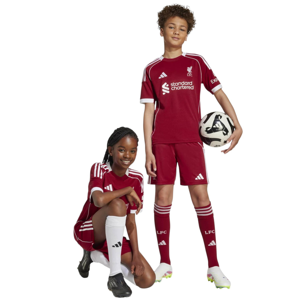 adidas Liverpool Football 2025/26 Kids Home Shorts