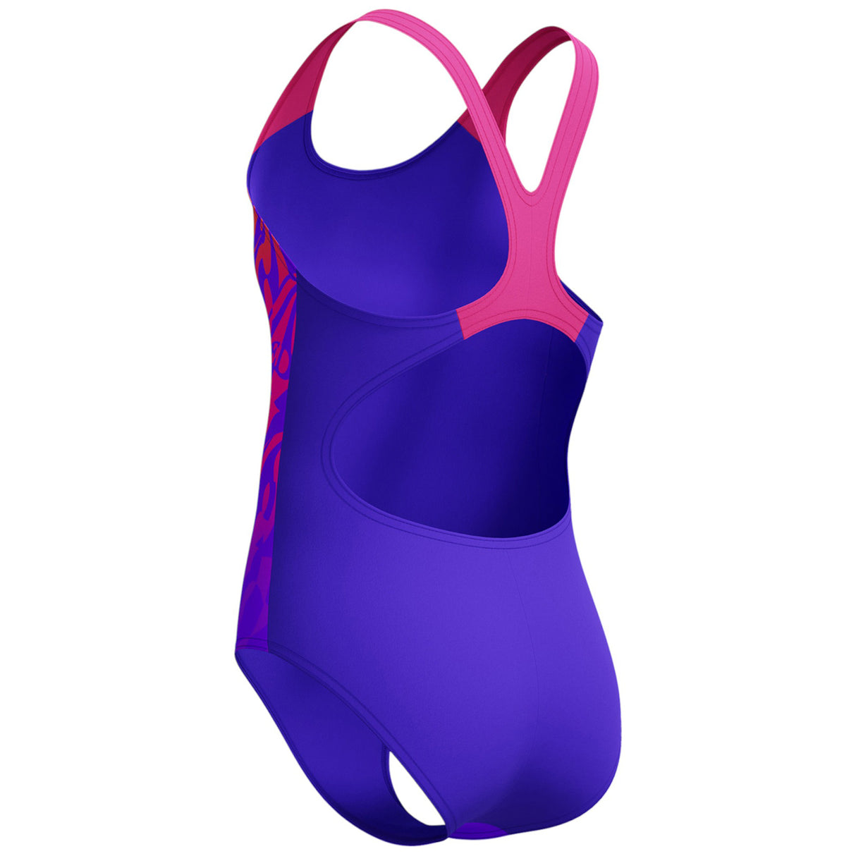Speedo Girls Digit Placement Splashback Swimsuit