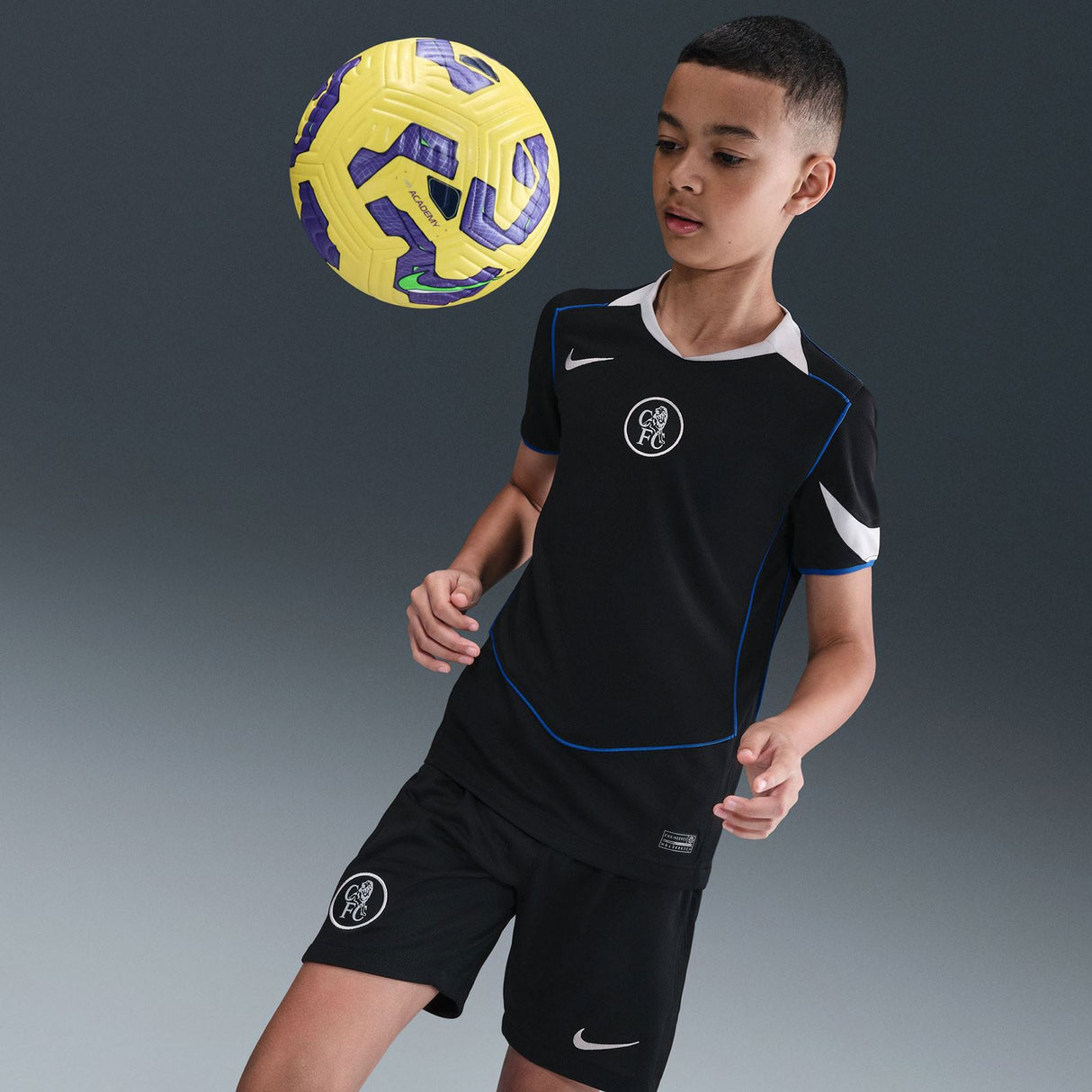 Nike CFC 25 Kids Third Jersey Black