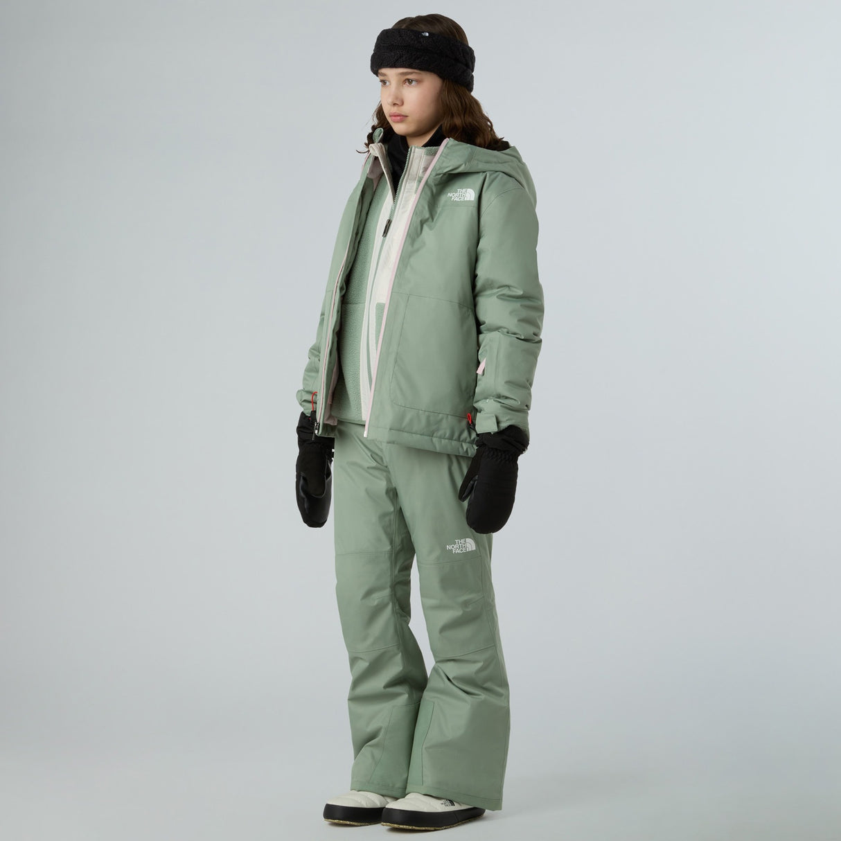 TNF YUMIORI FZ Girls Jacket Green