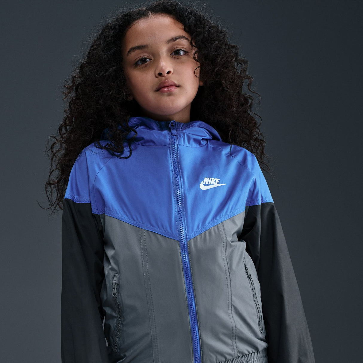 Nike K NSW RPL WR HD JKT Blue