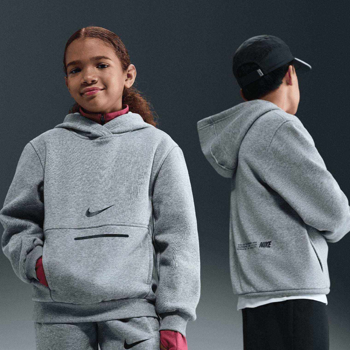 Nike Kids NSW CLUB FLC HOODY BRND Grey