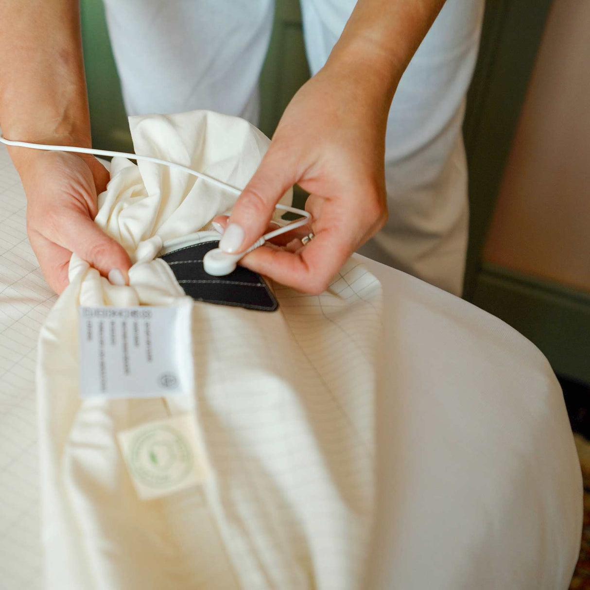 DreamAcres Grounding Sheet Pack - Close up connection view