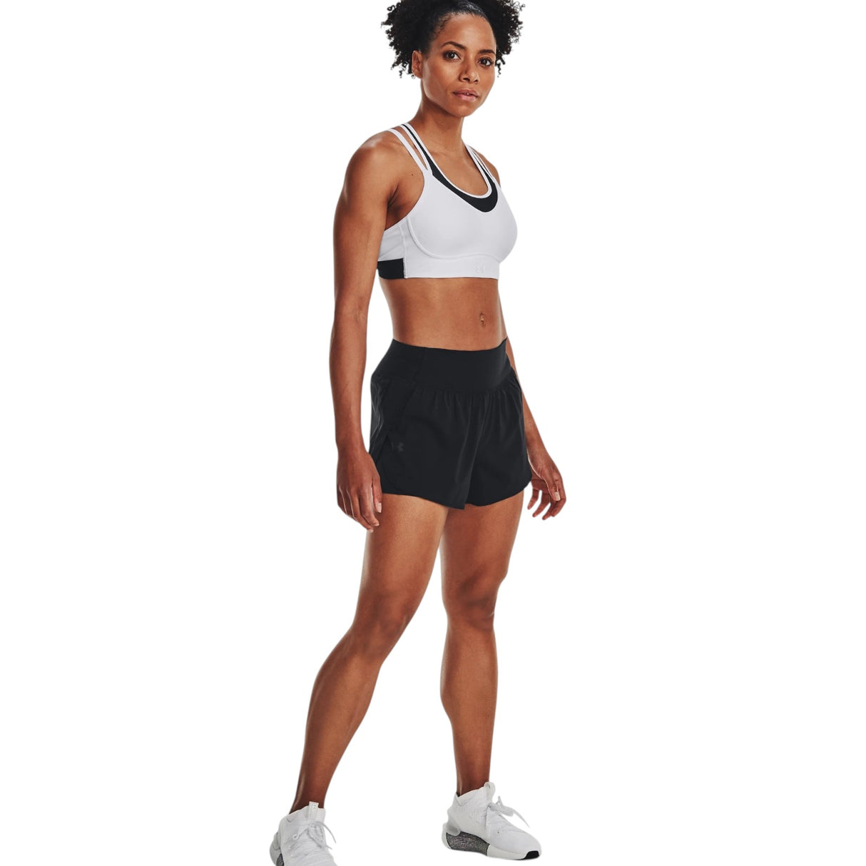 Under Armour Vanish 2-in-1 Womens 3" Training Short Model Wide Shot