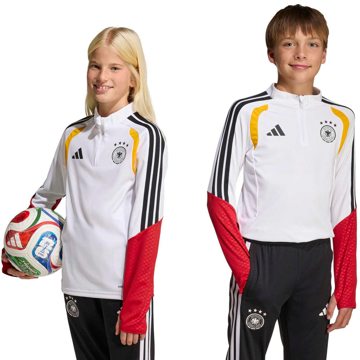 adidas Germany WC26 Kid Train QZ Top Wht
