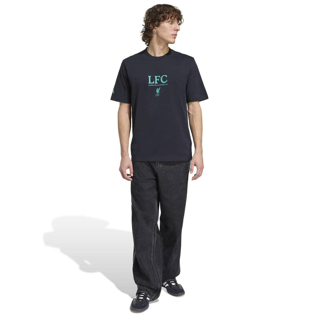 adidas LFC 25 Graphic Tee Black