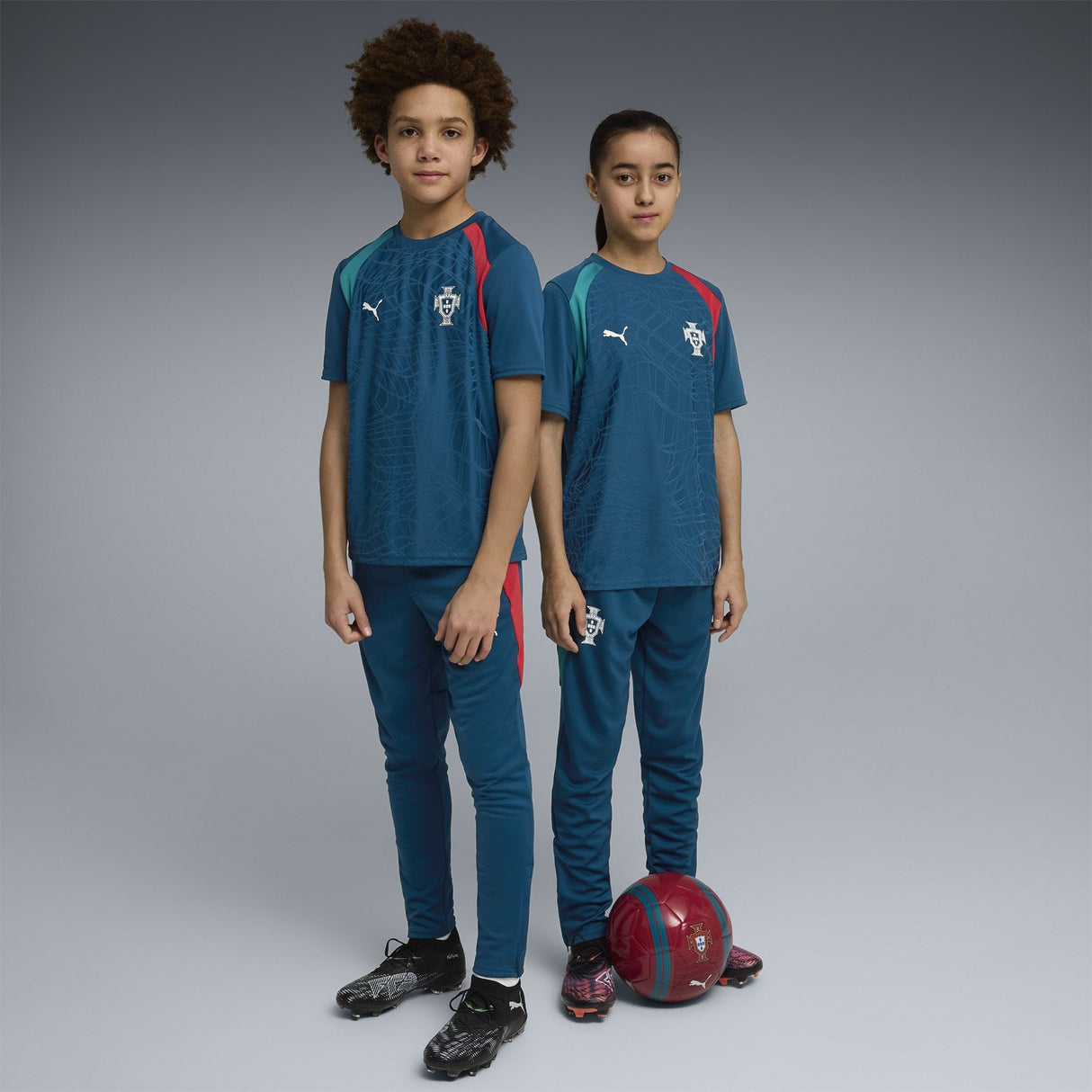 PUMA PORTUGAL WC26 KID TRAIN JERSEY NAVY
