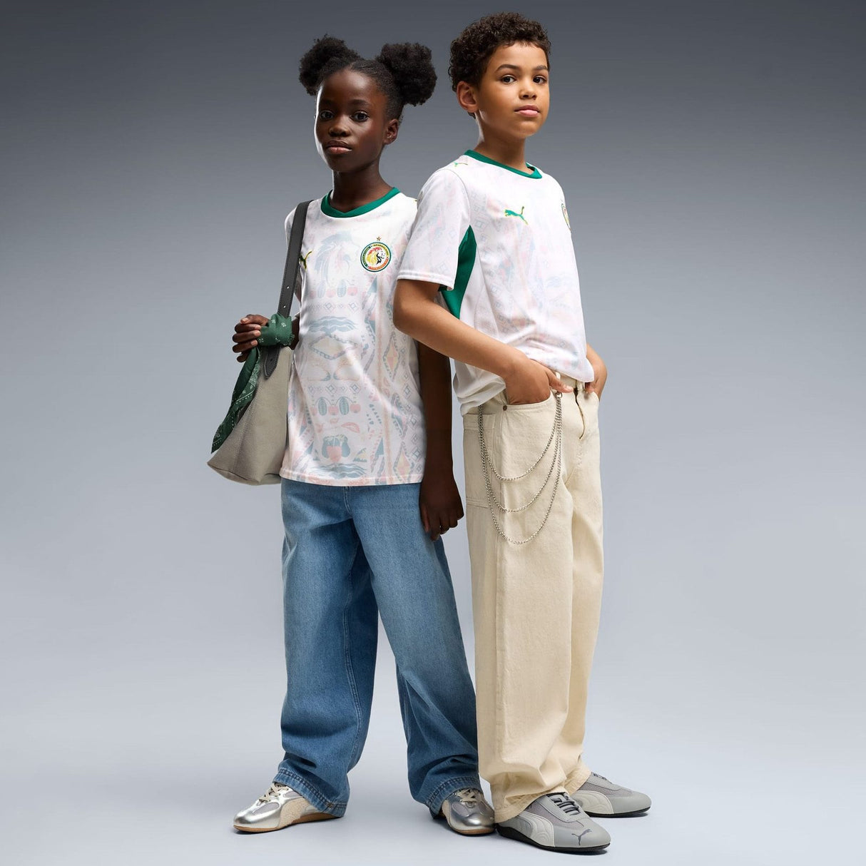 PUMA SENEGAL WC26 KIDS HOME JERSEY WHITE
