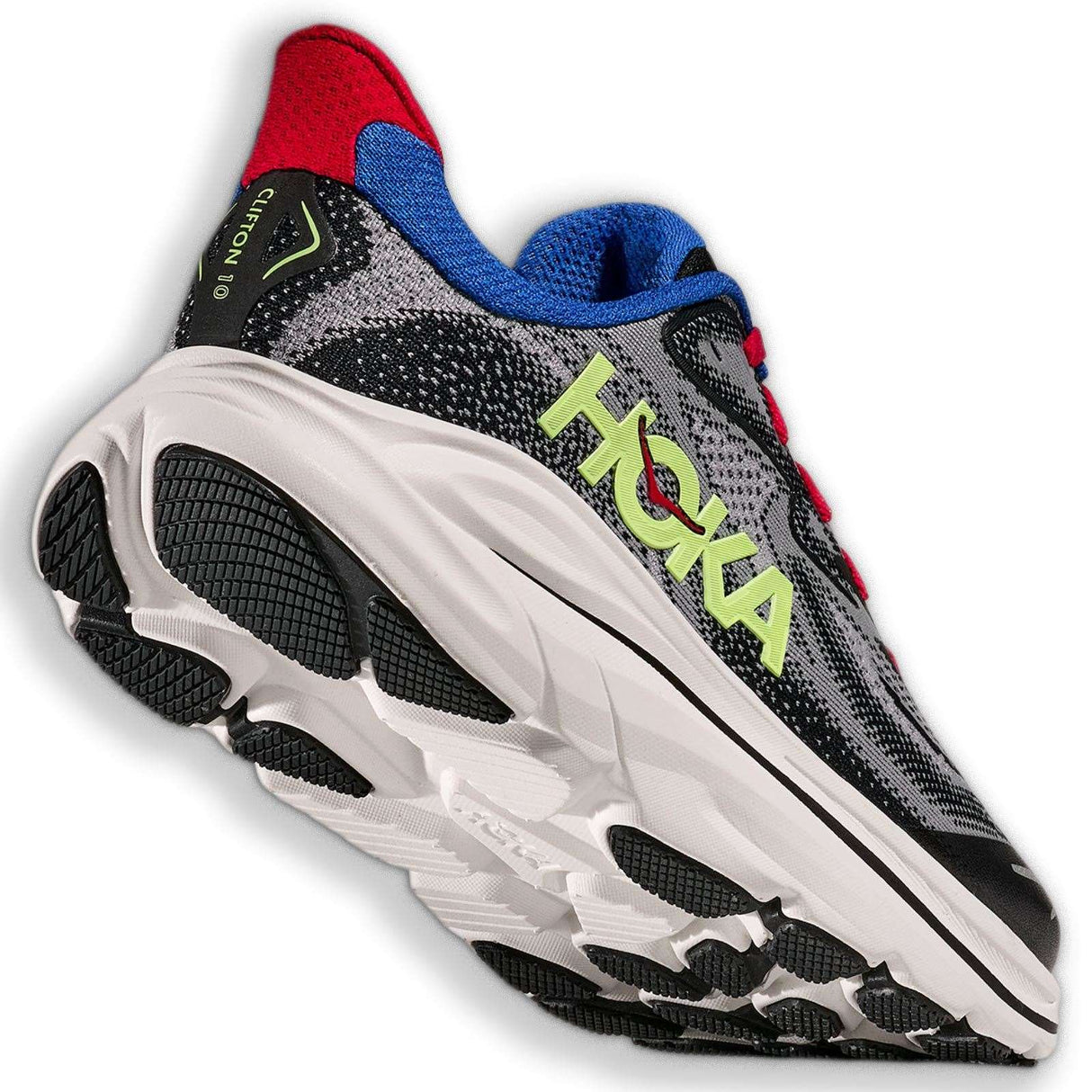 HOKA CLIFTON 10 BIG KIDS GREY