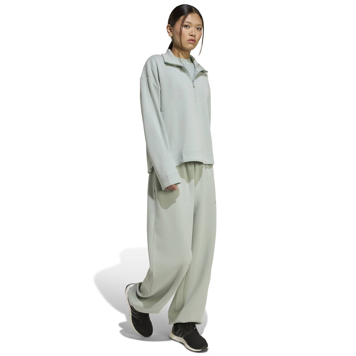 adidas Soft Lux All-Season Womens Half-Zip Training Top