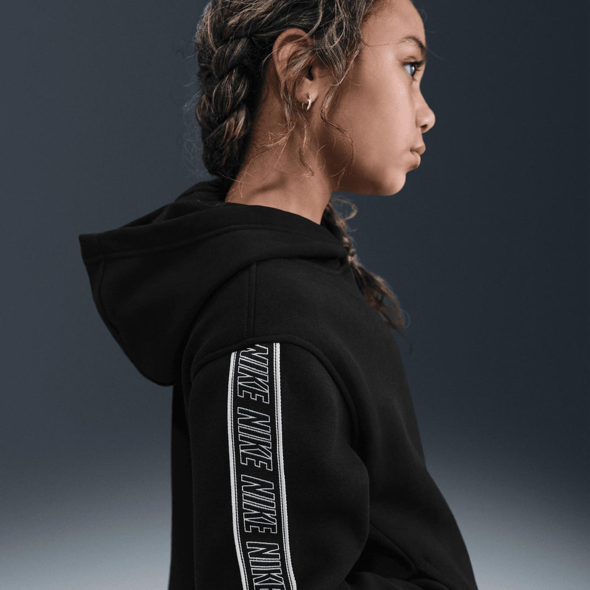 Nike Kids NSW CLUB+ FLC HDY Black