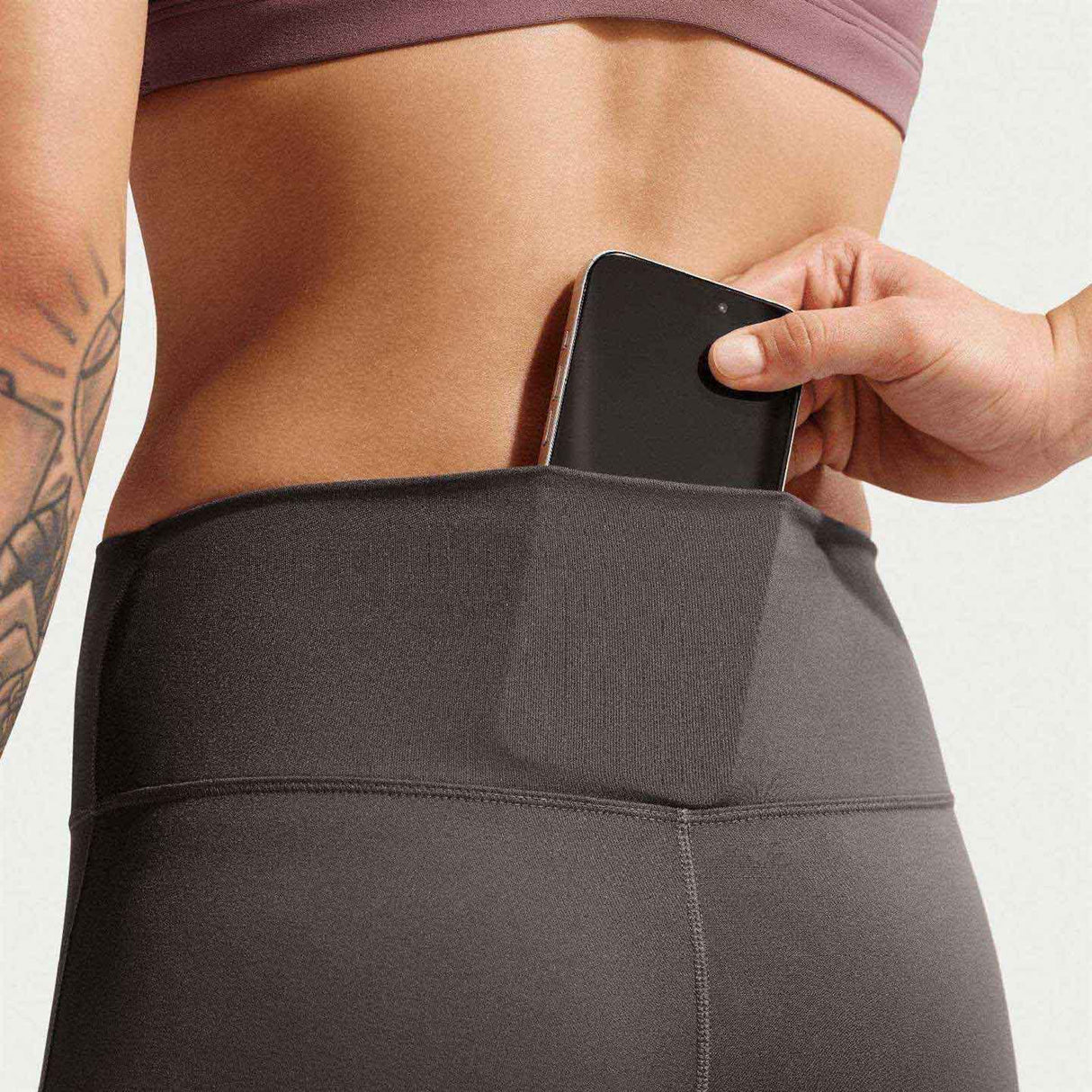 Nike One Seamless Front Womens High-Waisted Full-Length Leggings