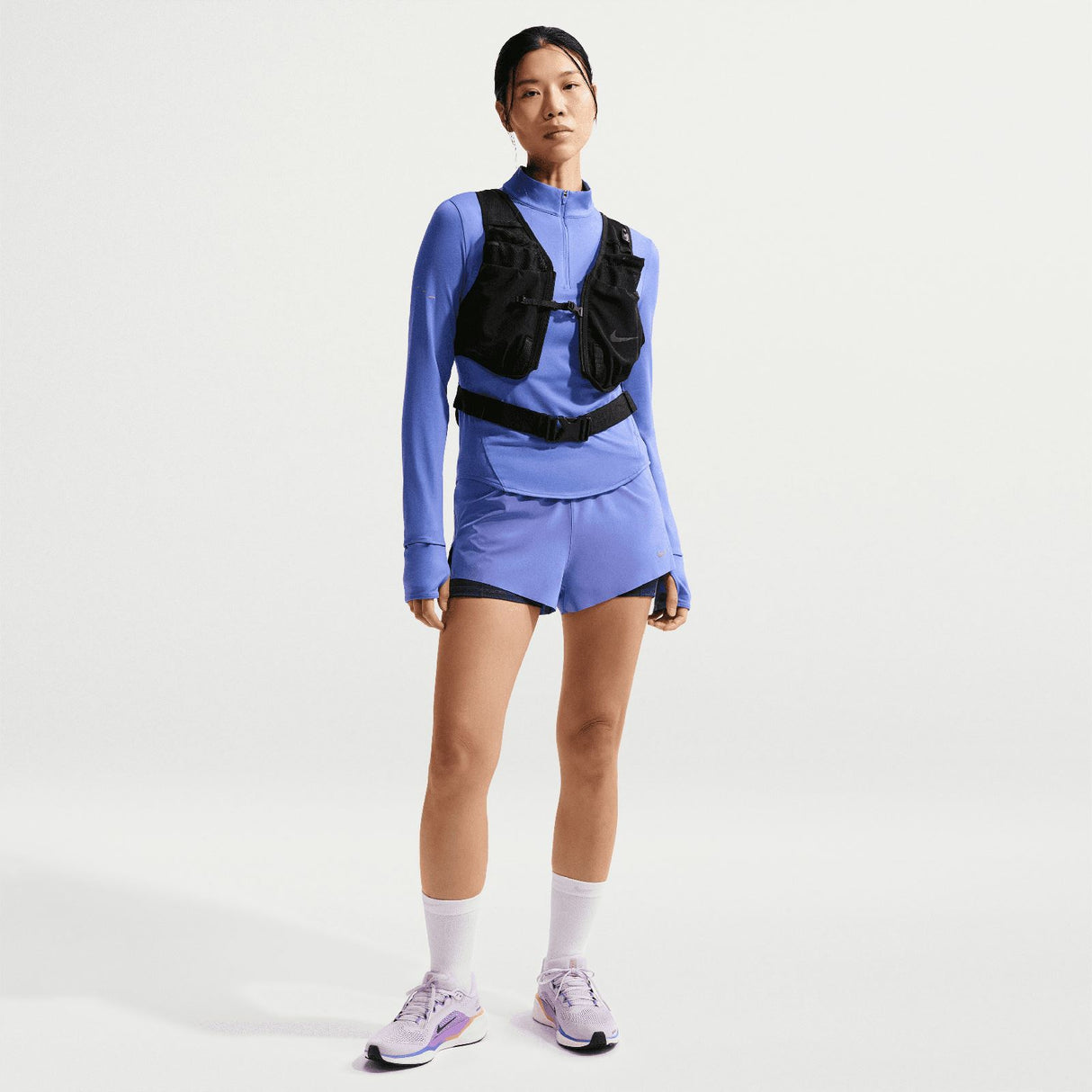 Nike W NK SWIFT DF MR 2N1 SHRT Blue