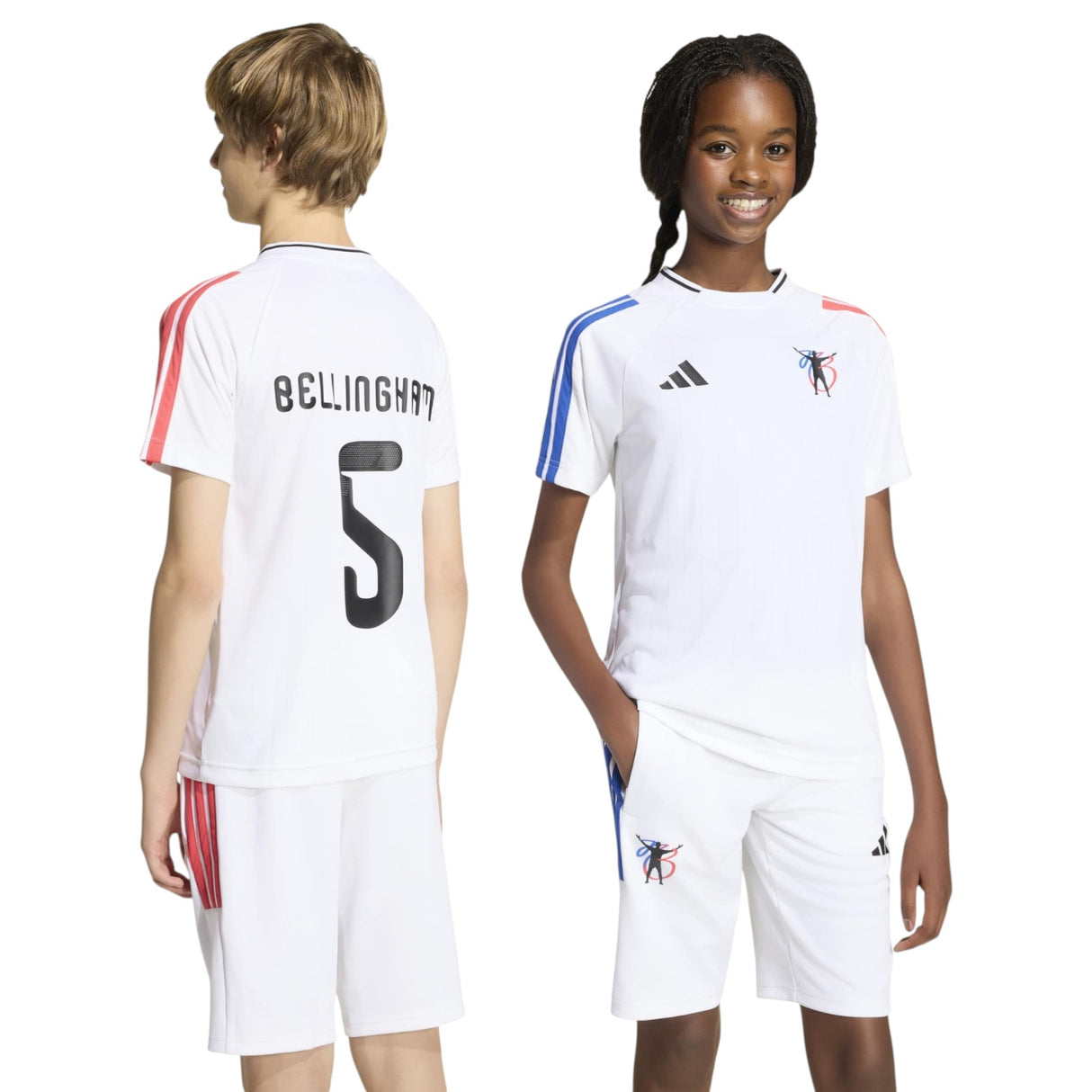adidas Boys JB Hot Tee White