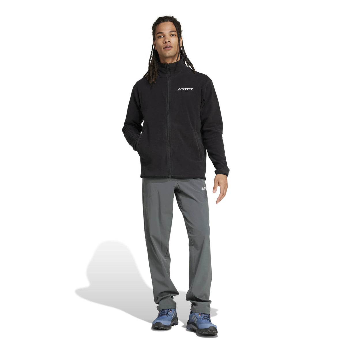 adidas Mens MT ESS FZ Fleece Black