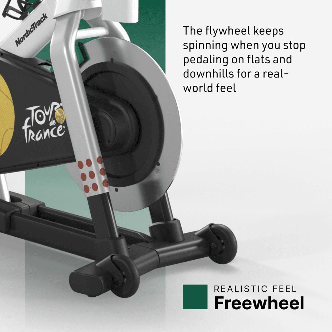 NordicTrack Tour de France Limited Edition Indoor Bike Side Freewheel Info Sheet