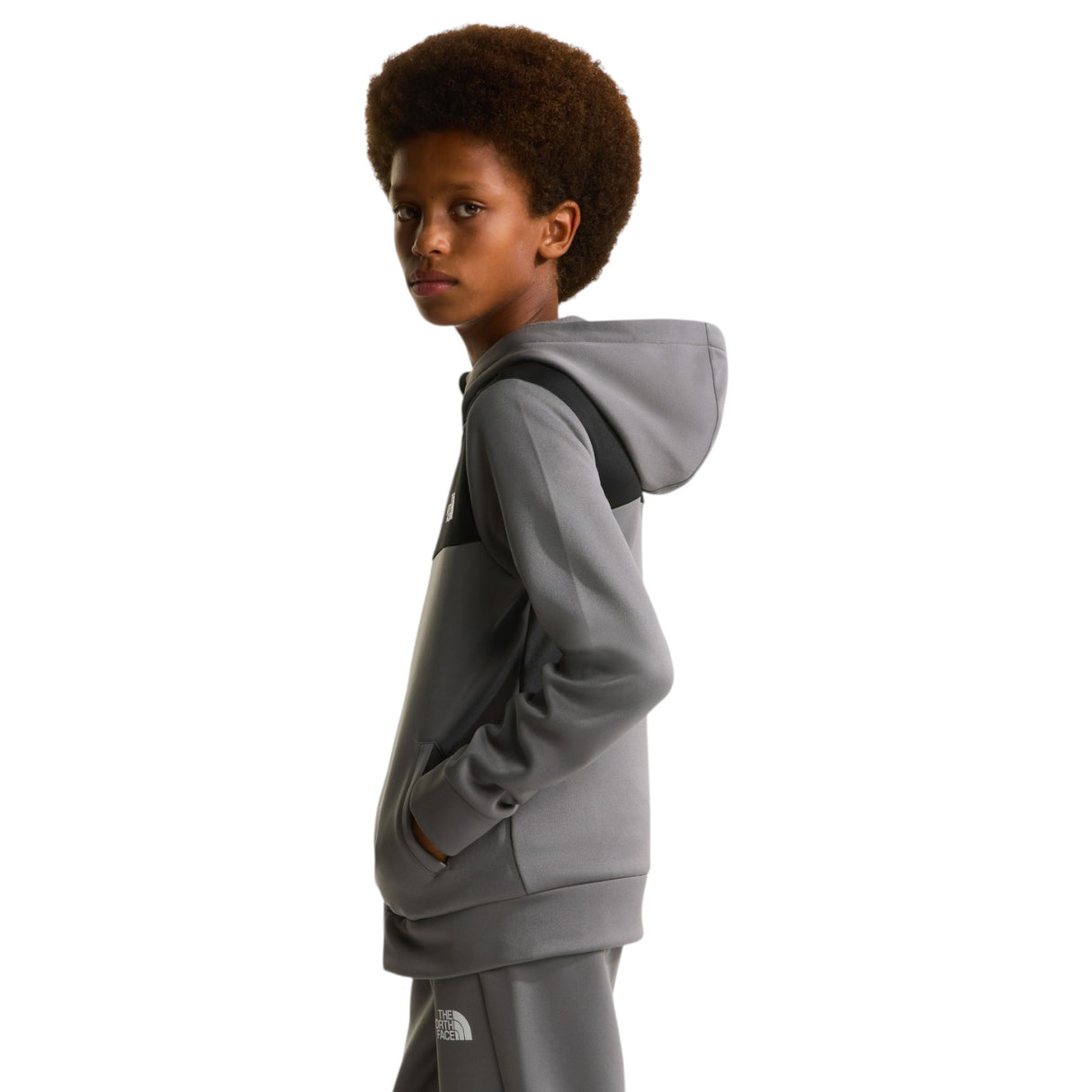 TNF TEEN Boys REAXION FZ Hoodie Grey