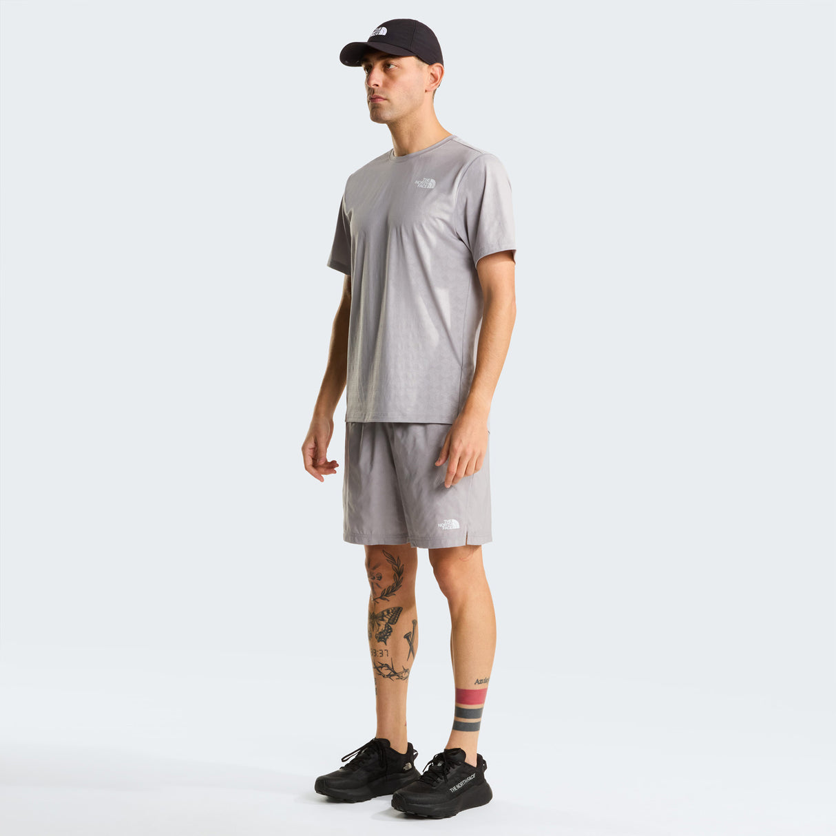 TNF Mens 24/7 PENTADOME EMB Reg Tee Grey