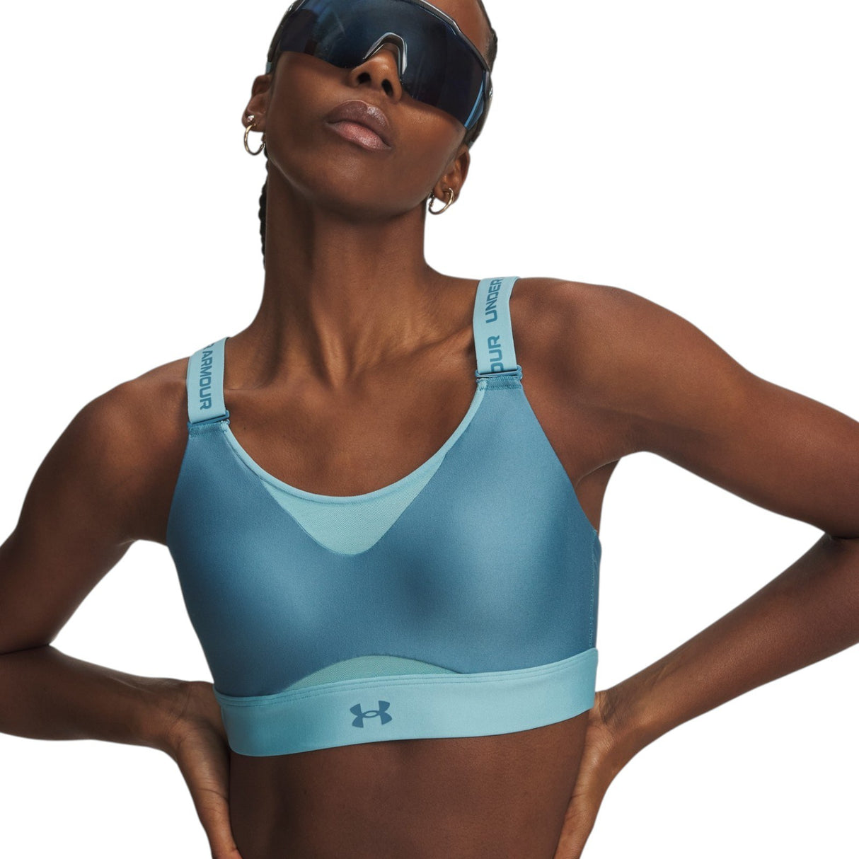 UA Infinity High 2.0 Bra Blue