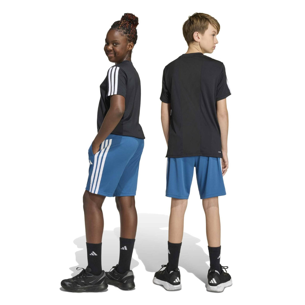 adidas Boys TR ES 3S Shorts Blue