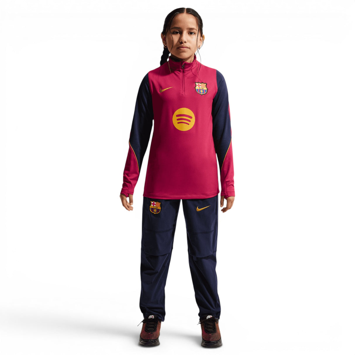 Nike FCB 26 Kids Strike Drill Top Red