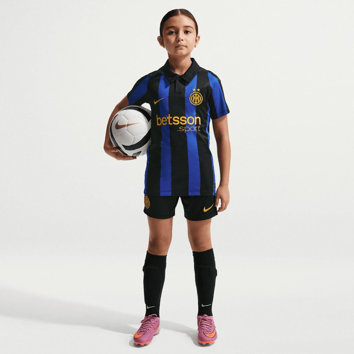 Nike Inter 26 Kids Home Jersey Blue