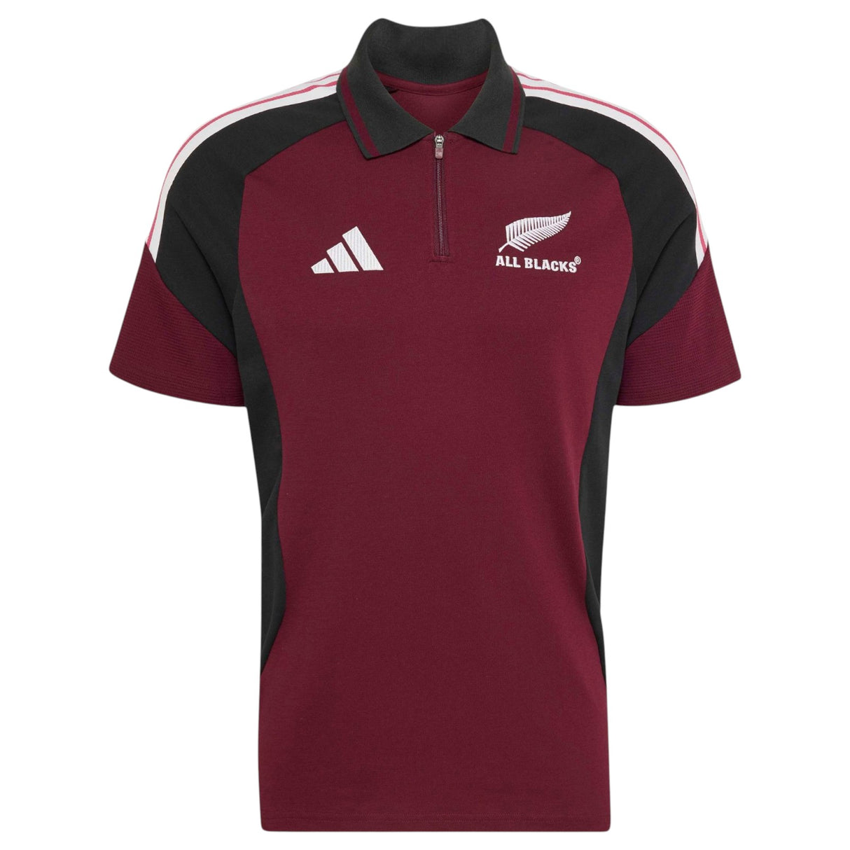adidas All Blacks Training Polo Maroon