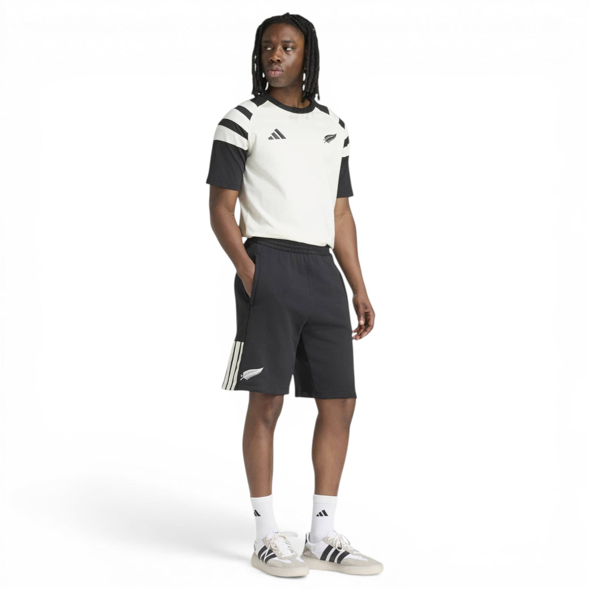 adidas All Blacks Mens LSW Tee White