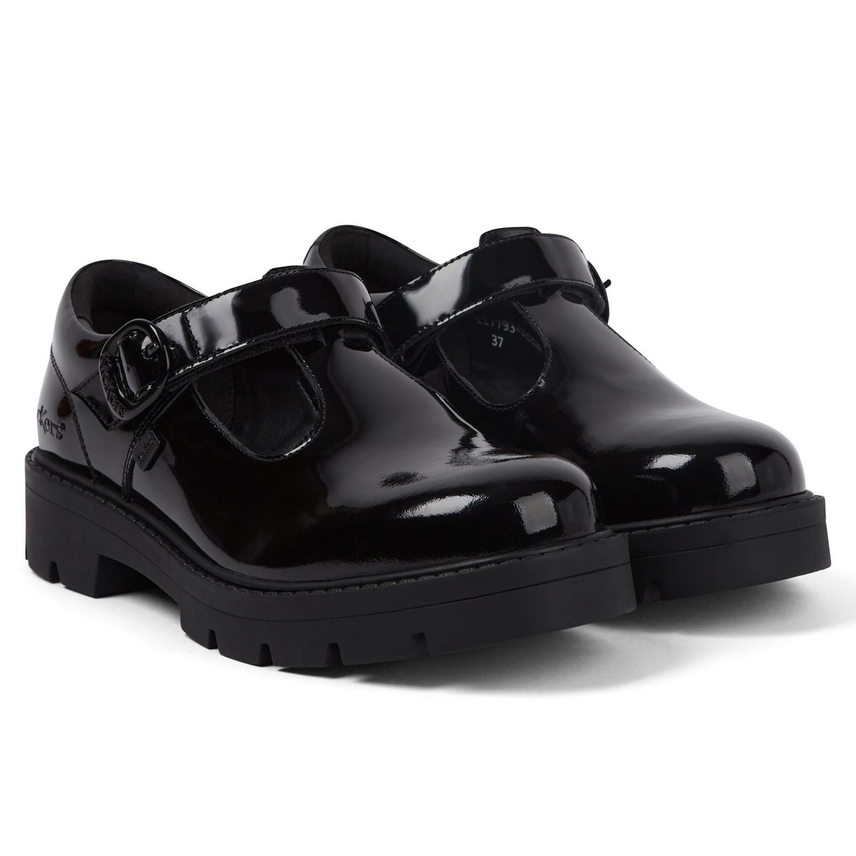 Kickers Kori T Bar PATL Youth Girls Blk