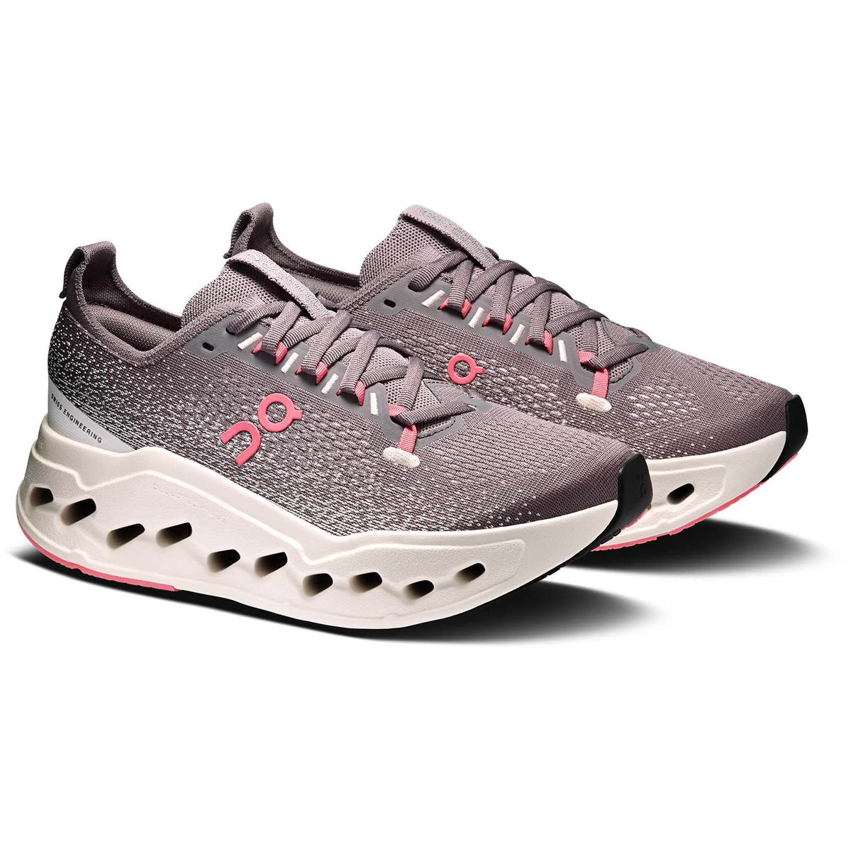 ON Cloudsurfer Max Wmns Grey Pebble Oyst