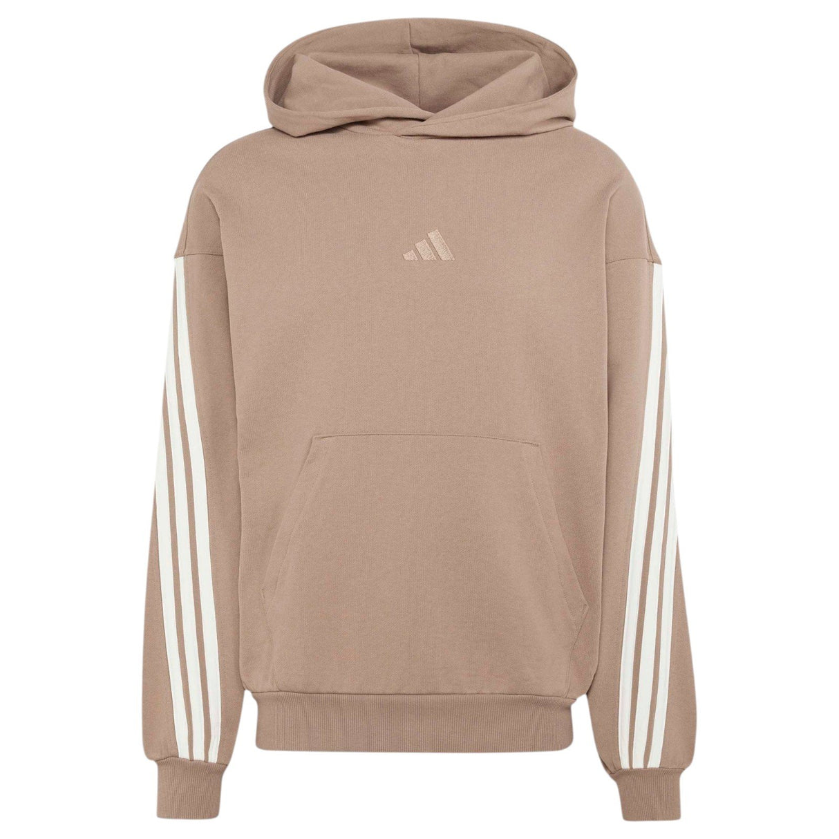 adidas Mens AK 3S OH Hoodie Brown